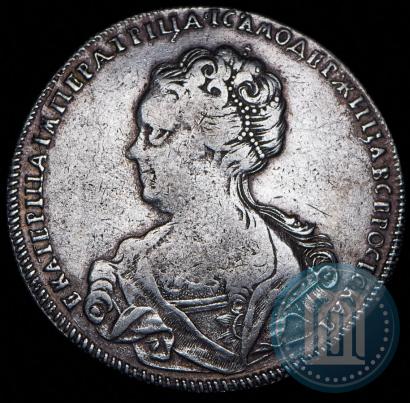 Picture 1 rouble 1725 year СПБ "Petersburg type, portrait turned to the left"