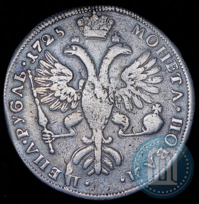 Picture 1 rouble 1725 year СПБ "Petersburg type, portrait turned to the left"