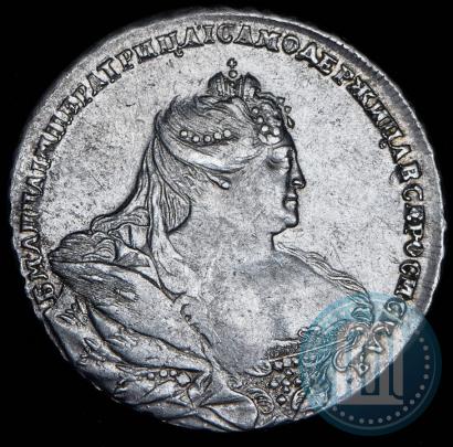 Picture 1 rouble 1737 year  "Moscow type"