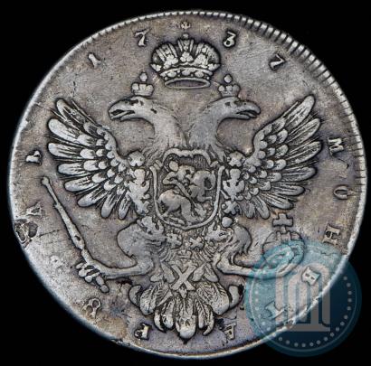 Picture 1 rouble 1737 year  "Moscow type"