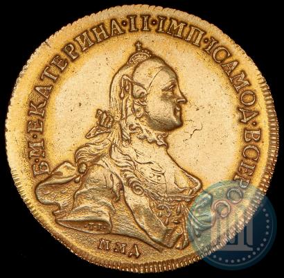 Picture 10 roubles 1762 year ММД 