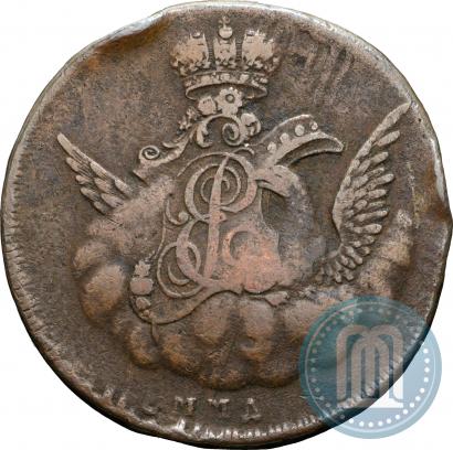 Фото 1 копейка 1755 года ММД 