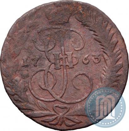 Фото 2 копейки 1763 года ММ 