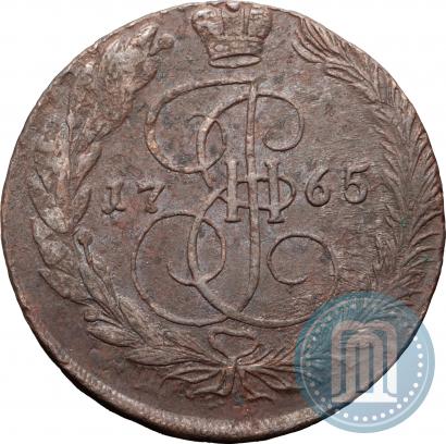 Фото 5 копеек 1765 года ЕМ 