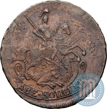 Фото 2 копейки 1766 года ММ 