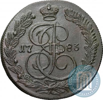 Фото 5 копеек 1783 года КМ 