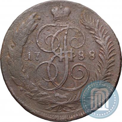 Фото 5 копеек 1788 года ММ 