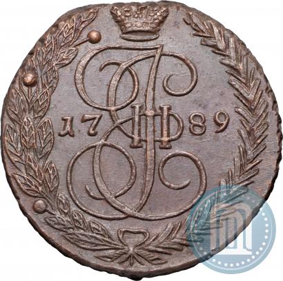 Фото 5 копеек 1789 года ЕМ 