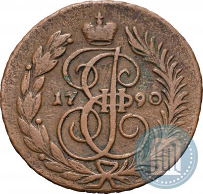 Фото 2 копейки 1790 года АМ 