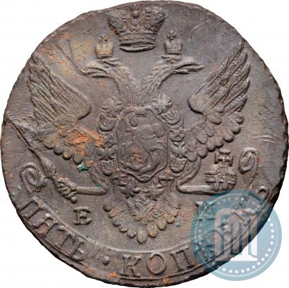 Фото 5 копеек 1796 года ЕМ 