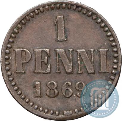 Picture 1 penni 1869 year  