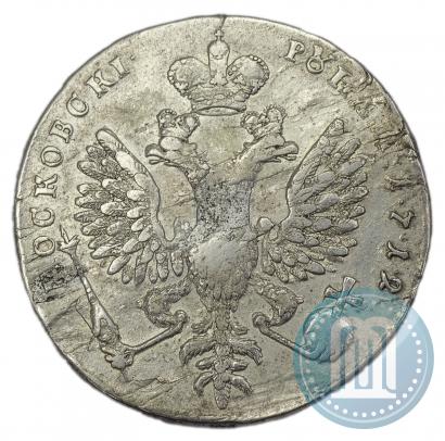 Picture 1 rouble 1712 year  "Portrait by S. Gouin"
