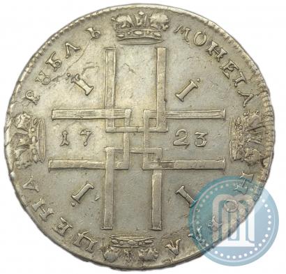 Picture 1 rouble 1723 year  "Portrait in ancient armour"