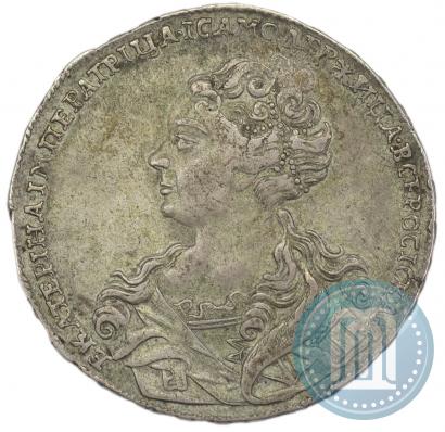 Фото 1 рубль 1726 года  "Московский тип, портрет влево"