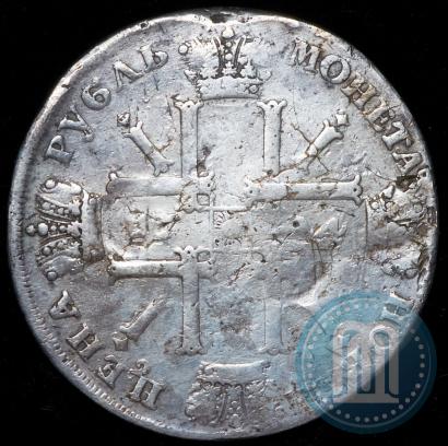 Фото 1 рубль 1724 года СПБ "Солнечный, в латах"