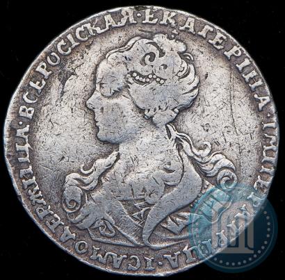 Фото Полтина 1726 года  "Московский тип, портрет влево"