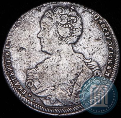 Фото Полтина 1726 года СПБ "Петербургский тип, портрет влево"