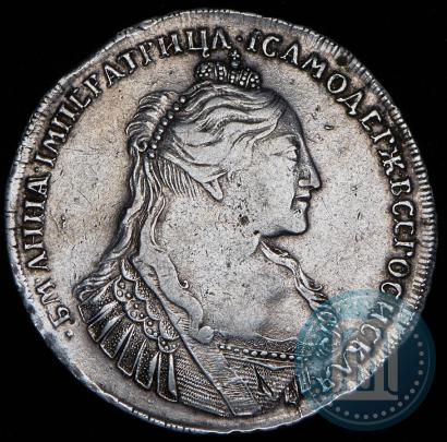 Фото 1 рубль 1734 года  "Тип 1735 года"