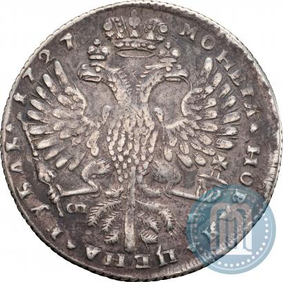 Picture 1 rouble 1727 year СПБ "Petersburg type, portrait turned to the right"