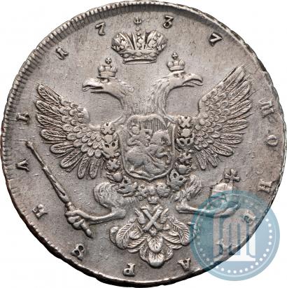 Picture 1 rouble 1737 year  "Moscow type"