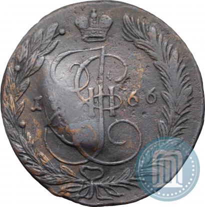 Picture 5 kopecks 1766 year ЕМ 