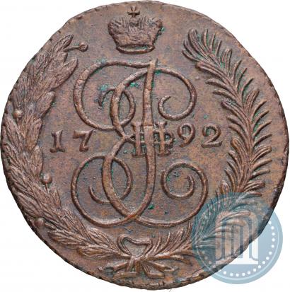 Picture 5 kopecks 1792 year АМ 