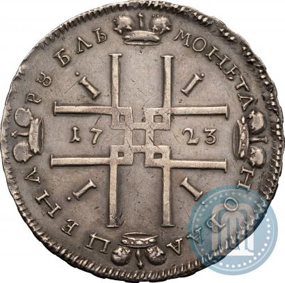 Фото 1 рубль 1723 года  "Портрет в античных доспехах"