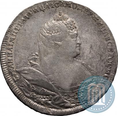 Фото 1 рубль 1738 года  "Московский тип"