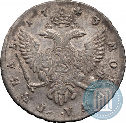 Фото 1 рубль 1743 года СПБ 