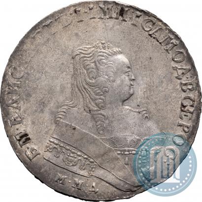 Фото 1 рубль 1749 года ММД 