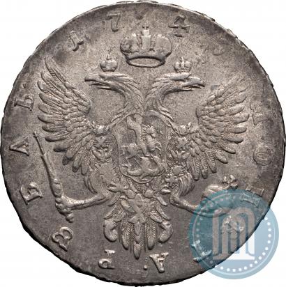Фото 1 рубль 1749 года ММД 