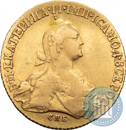 Фото 10 рублей 1775 года СПБ 