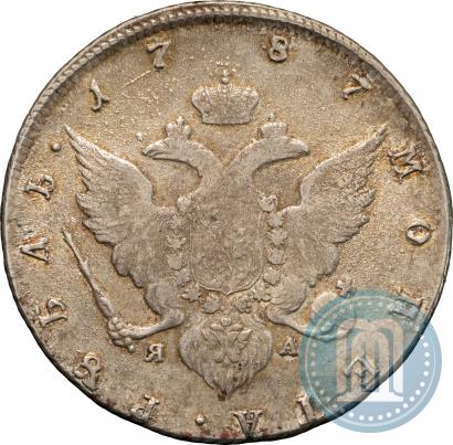 Picture 1 rouble 1787 year СПБ-ЯА 