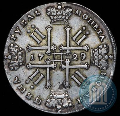 Фото 1 рубль 1729 года  "Тип 1728"