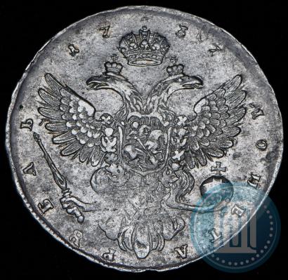 Фото 1 рубль 1737 года  "Московский тип"