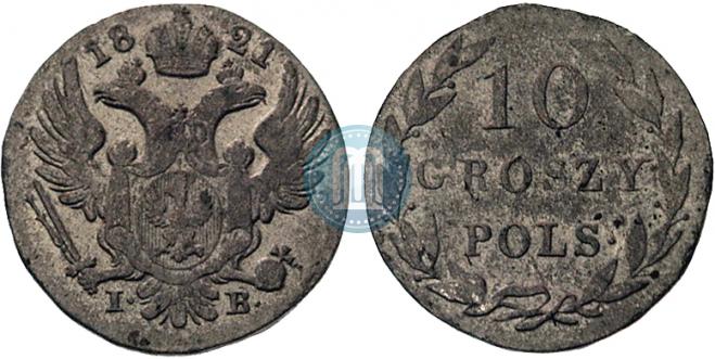 10 groszy 1821 year