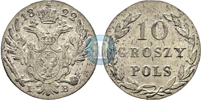 10 groszy 1822 year