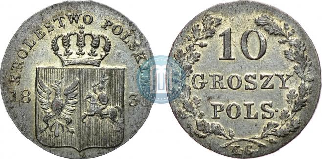 10 groszy 1831 year