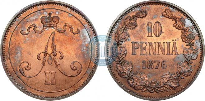 10 пенни 1876 года