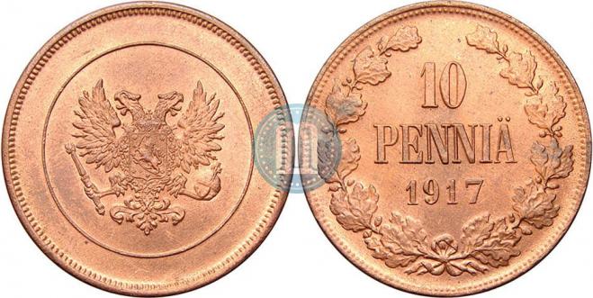 10 пенни 1917 года