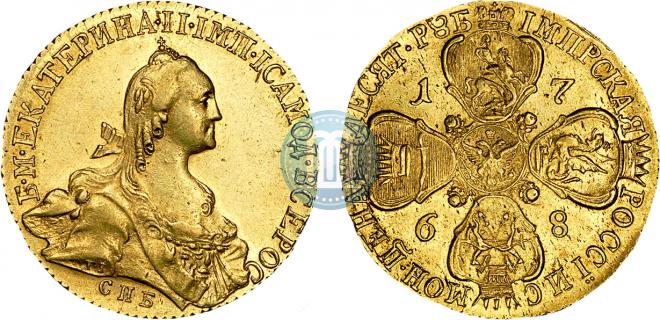 10 рублей 1768 года
