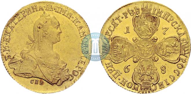 10 рублей 1768 года