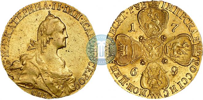 10 roubles 1769 year