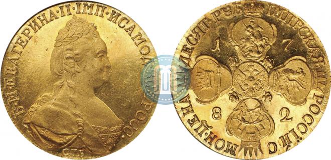 10 roubles 1782 year