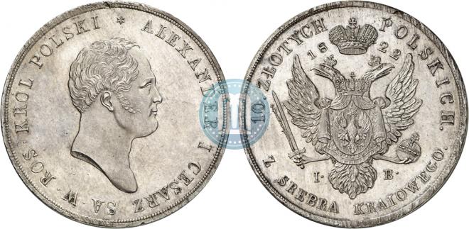 10 złotych 1822 year
