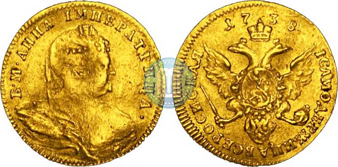 1 червонец 1738 года