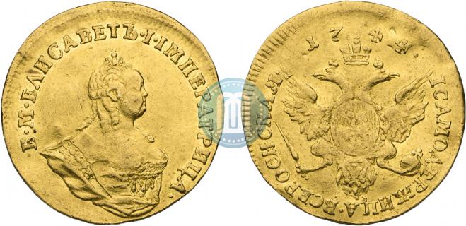 1 червонец 1744 года