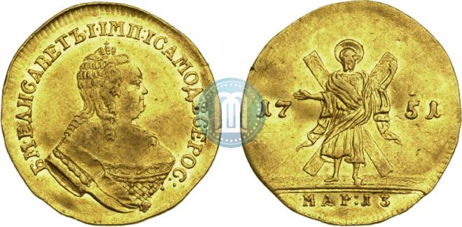 1 ducat 1751 year