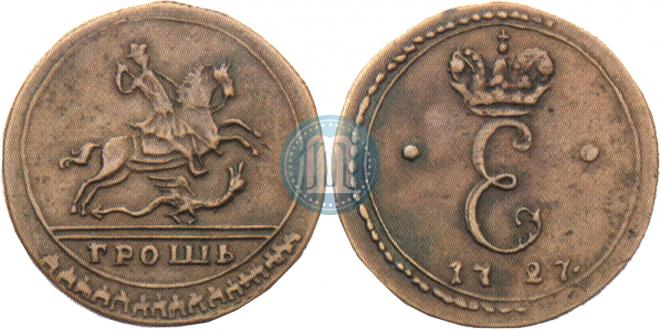 1 grosz 1727 year