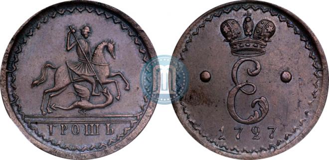 1 грош 1727 года